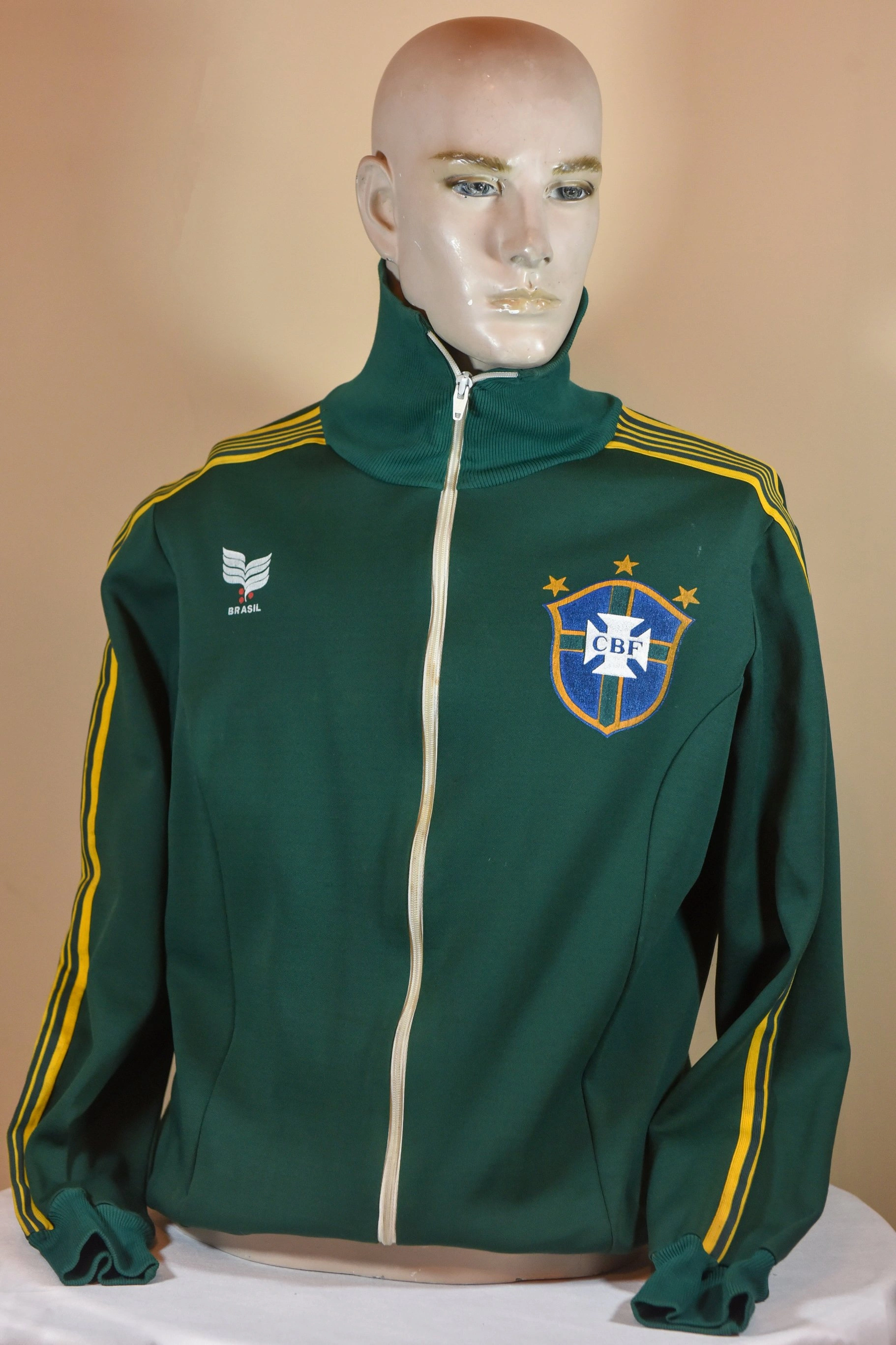 1988/91 BRAZIL Vintage Topper Home Football Shirt Jersey (S