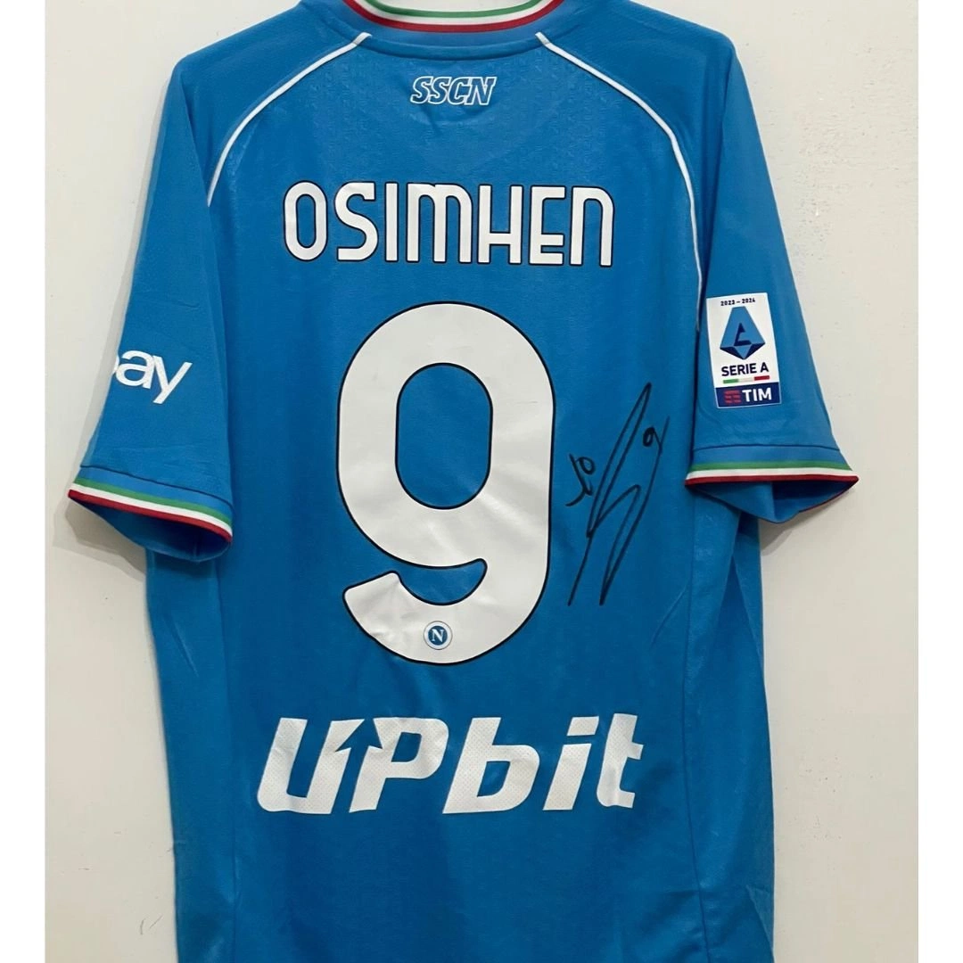MAGLIA NAPOLI AUTOGRATA match issued Osimhen jersey stock pro serie a 2024-25 EUR 270,00 - IT