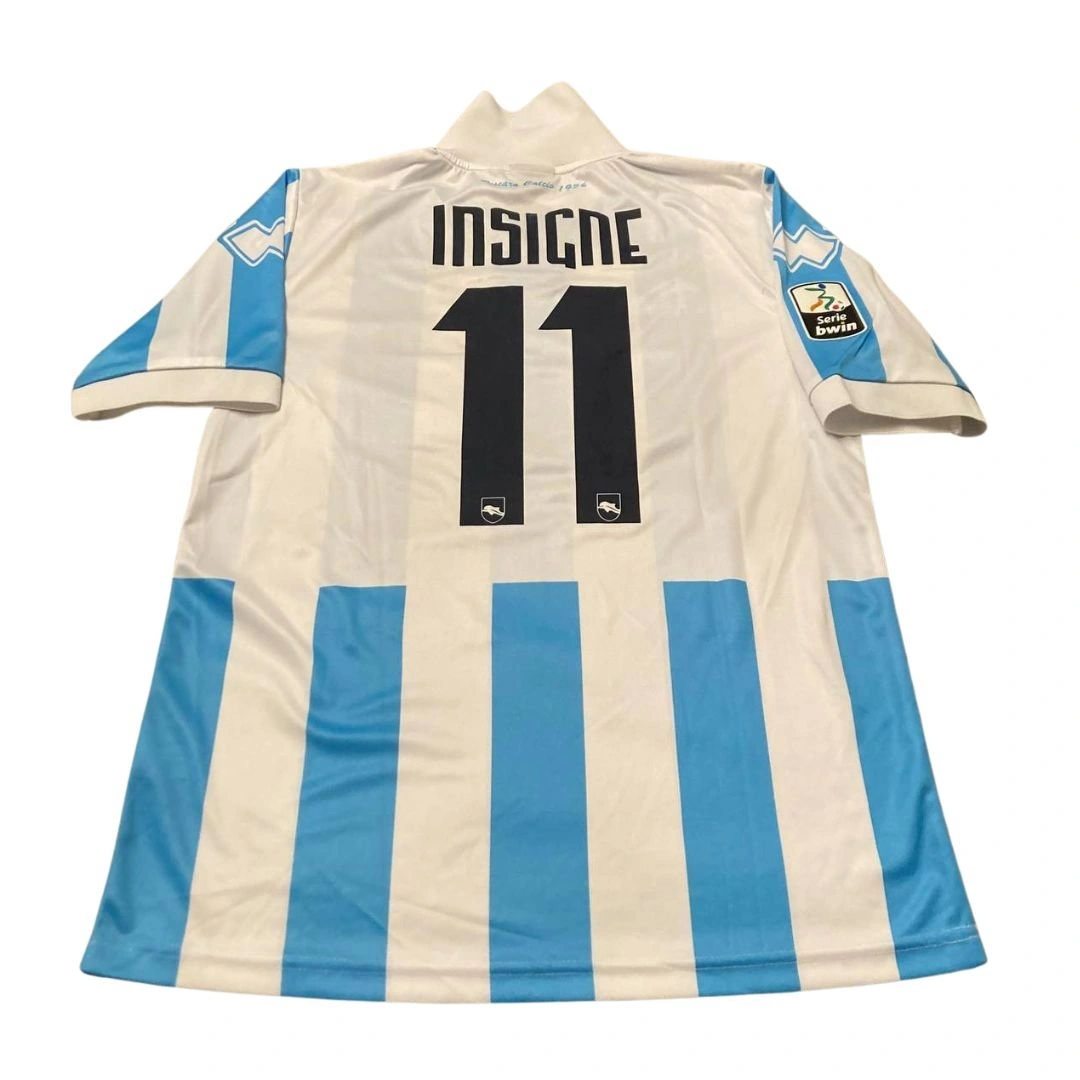 Pescara INSIGNE サイン入りユニフォーム 11番実使用 ナポリ Pescara INSIGNE サイン入りユニフォーム 11番実使用 ナポリ