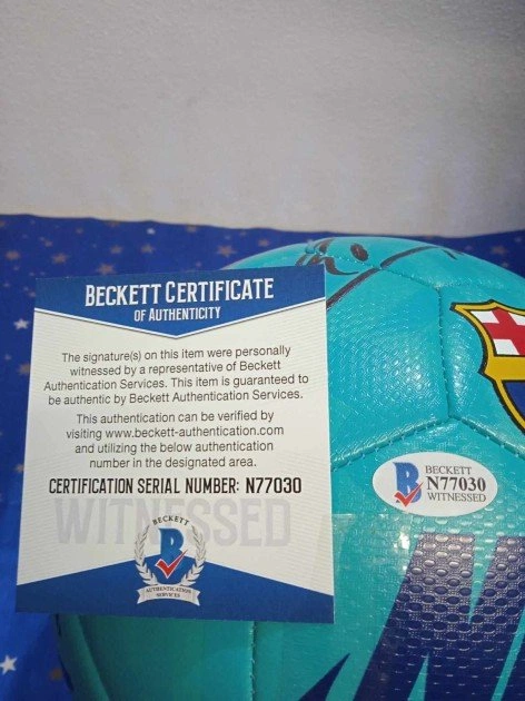 Pallone Da Calcio FC Barcelona Lionel Messi - Taglia 5, PVC Poliuretano, Collezione Ufficiale - Foto 11