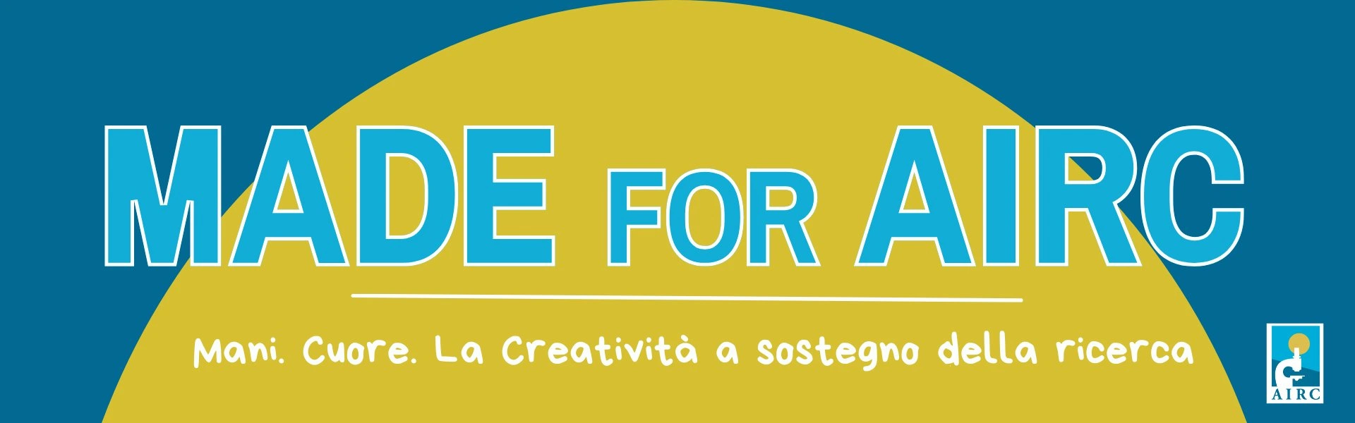 <p>Mani. Cuore. La Creatività a sostegno della ricerca.</p><p><strong>MADE for AIRC</strong> è l’iniziativa organizzata da Fondazione AIRC per la ricerca sul cancro che coinvolge<strong> 41 creativi da tutta Italia</strong> con oltre <strong>60 creazioni uniche e originali </strong>messe all’asta per <strong>un solo grande obiettivo</strong>: raccogliere fondi a sostegno della ricerca sui tumori che colpiscono le donne.</p><p><br></p><p>Dal 18 al 31 maggio partecipa all’asta solidale più creativa che ci sia!</p><p>Ceramiche, illustrazioni, pelletteria, abbigliamento, gioielli, oggettistica…ce n’è per tutti i gusti!</p><p><strong>Scegli il prodotto che più ti piace, fai la tua miglior puntata e aggiudicati un oggetto unico!</strong></p><p><br></p><p>Un <strong>grazie speciale</strong> a tutti i creativi che hanno deciso di donare i loro prodotti per l’iniziativa: <em>La Marchigiana, Gaia Segattini Knotwear, IL Independent Label, Microamica, Phavakira Paintings, La Tipa Tappa Desing, Fucsia Arte e Cornici, Vittonora, Etico Sartoria Marchigiana, Makylù, Rosso Cuore, Giotta Ceramiche, Macrabalù, Mazu Accessori, Lallab.i, Margherita A.Design, Ibridi, Ciccina, Il Gabbiano Anconetano, senzamarca, Thialò, Le Mie Girls, LidosessantaquattroH, Marzamemi Fatto a Mano, Blanco, Diego Santini, Officine Wallas, AB -Alessia Barbarossa, Sophies’s Wonders, Magliamò, Silvia Think’s, Exseat, Tantucci con la T, Come Volare Shoes, Be-Ars, Nellaria, Io ho la stoffa, Riot Simone Villa, CollaCartaCreo, DanillaBag, </em><em style="color: rgb(0, 0, 0);">Folk|Magda Masano</em><em>.</em></p>